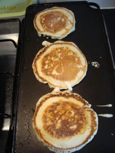 Flipped pancakes