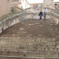Steps leading up to a church