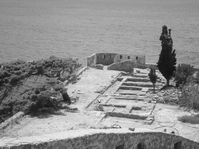 Ruins of Spinalonga, overlooking the sea. Crete 2012 (c) Sherri Matthews